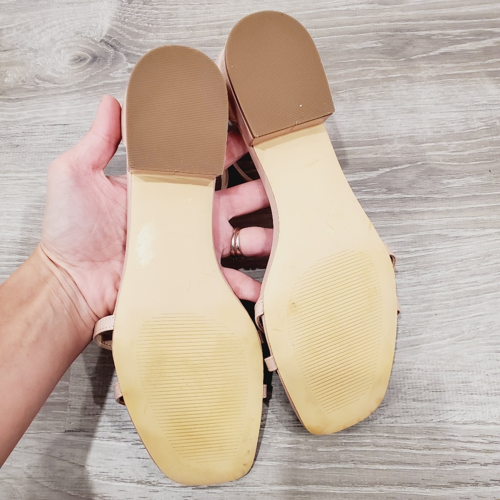 NEW 14th & Union Jemma Pink Blush Strappy Sasdals - Picture 6 of 8